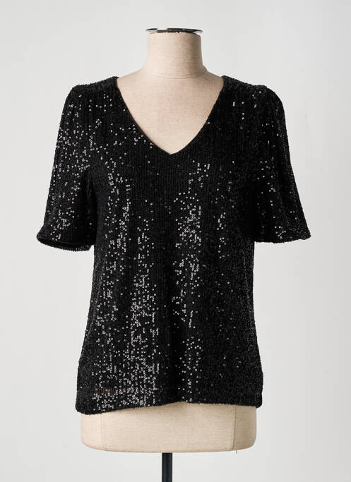 Top noir ICHI pour femme