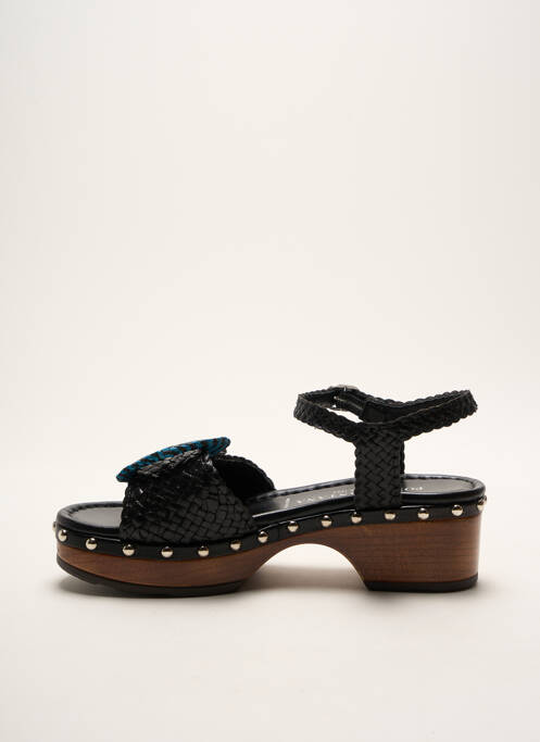 Sandales/Nu pieds noir PONS QUINTANA pour femme