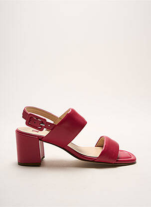 Sandales/nu pieds tissage satiné talon de 4 à 6cm rose HOGL femme