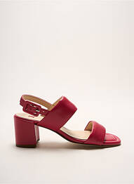 Sandales/nu pieds tissage satiné talon de 4 à 6cm rose HOGL femme