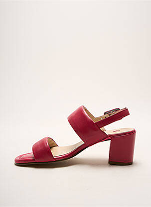 Sandales/nu pieds tissage satiné talon de 4 à 6cm rose HOGL femme