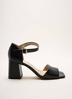 Sandales/nu pieds matière lisse talon de 4 à 6cm noir HOGL femme