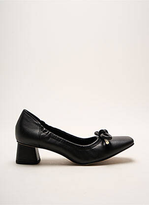 Ballerines matière lisse talon de 4 à 6cm noir HOGL femme