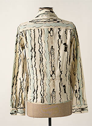 Veste casual coupe droite beige STORIATIPIC femme