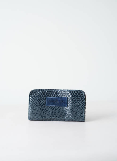 Portefeuille bleu STORIATIPIC pour femme