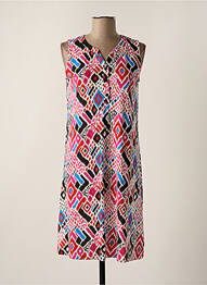 Robe mi-longue sans manche sans manche rose SENORETTA femme