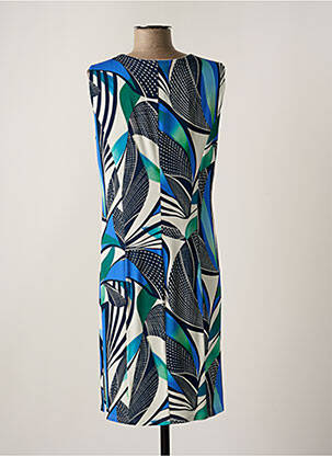 Robe mi-longue sans manche sans manche bleu GEVANA femme