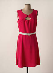 Robe mi-longue rose CHRISTINE LAURE pour femme seconde vue