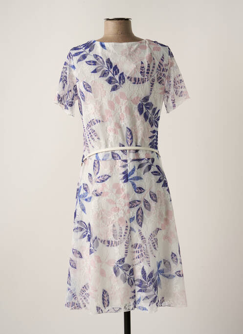 Robe mi-longue blanc CHRISTINE LAURE pour femme