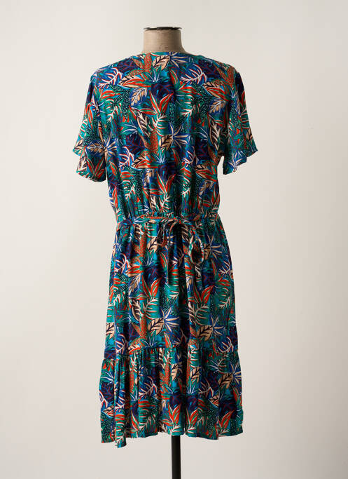 Robe mi-longue bleu CHRISTINE LAURE pour femme