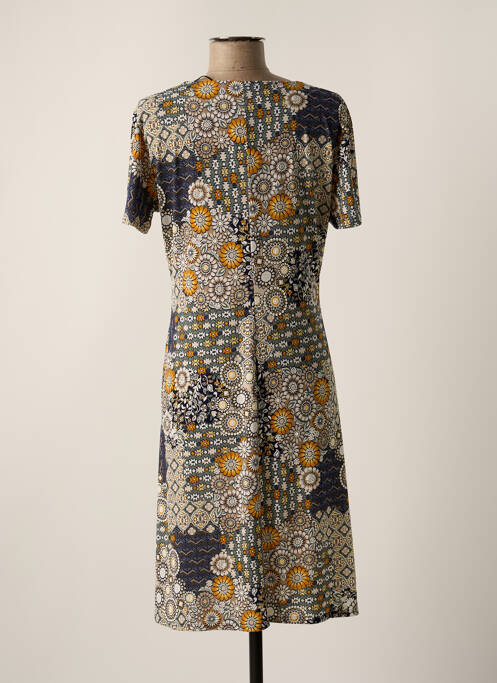 Robe mi-longue bleu GEVANA pour femme