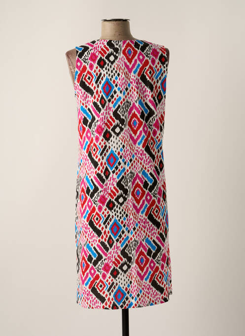 Robe mi-longue rose SENORETTA pour femme