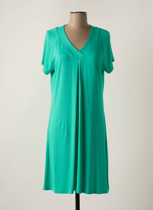 Robe mi-longue vert HAJO pour femme