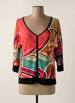 T-shirt manches 3/4 manches 3/4 rouge AZAY femme