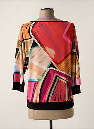 T-shirt manches 3/4 manches 3/4 rouge AZAY femme