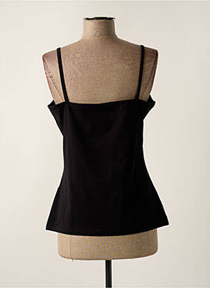 Top stretch fines bretelles noir GRIFFON femme