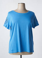 T-shirt bleu I.ODENA pour femme seconde vue