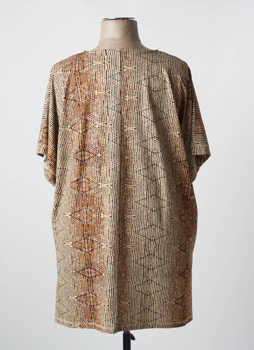 Tunique manches courtes tissage jersey beige CISO femme
