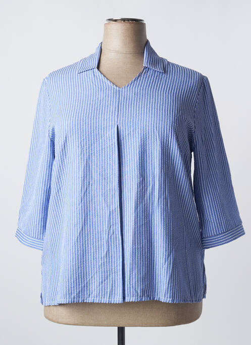 Blouse bleu ELEANE pour femme