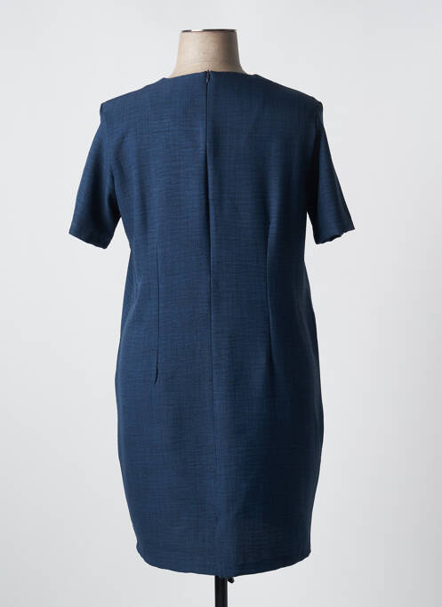 Robe mi-longue bleu ELEANE pour femme