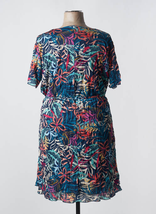 Robe mi-longue bleu GRIFFON pour femme