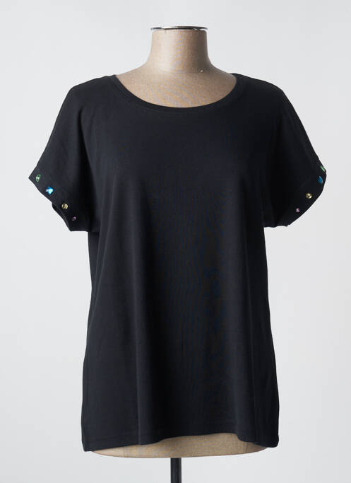 T-shirt noir I.ODENA pour femme