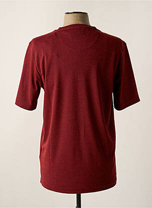 T-shirt tissage chiné manches courtes rouge HAJO homme