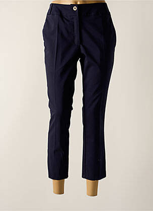 Pantalon 7/8 stretch taille normale bleu GRIFFON femme