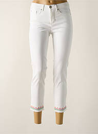Pantalon 7/8 stretch taille normale blanc STARK femme