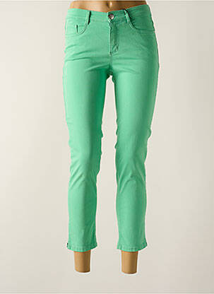 Pantalon 7/8 stretch taille normale vert STARK femme