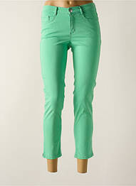 Pantalon 7/8 stretch taille normale vert STARK femme