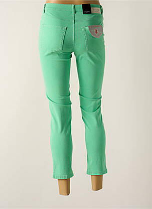 Pantalon 7/8 stretch taille normale vert STARK femme