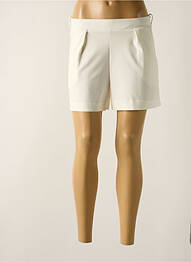 Short taille haute taille haute blanc FILLE A SUIVRE femme