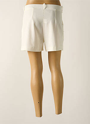 Short taille haute taille haute blanc FILLE A SUIVRE femme
