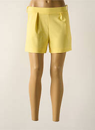 Short taille haute taille haute jaune FILLE A SUIVRE femme