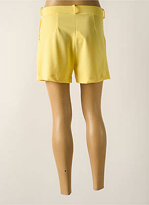 Short taille élastique taille haute jaune FILLE A SUIVRE femme