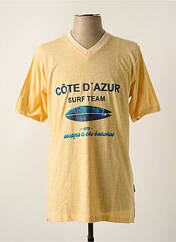 T-shirt jaune HAJO pour homme seconde vue