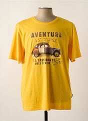 T-shirt jaune HAJO pour homme seconde vue