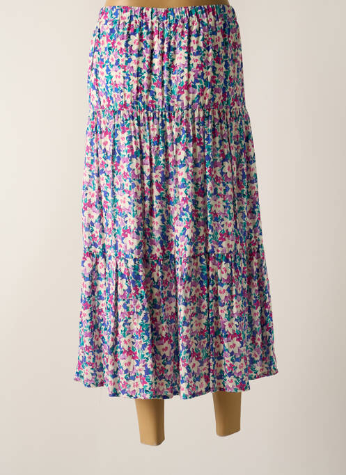 Jupe longue violet GEVANA pour femme