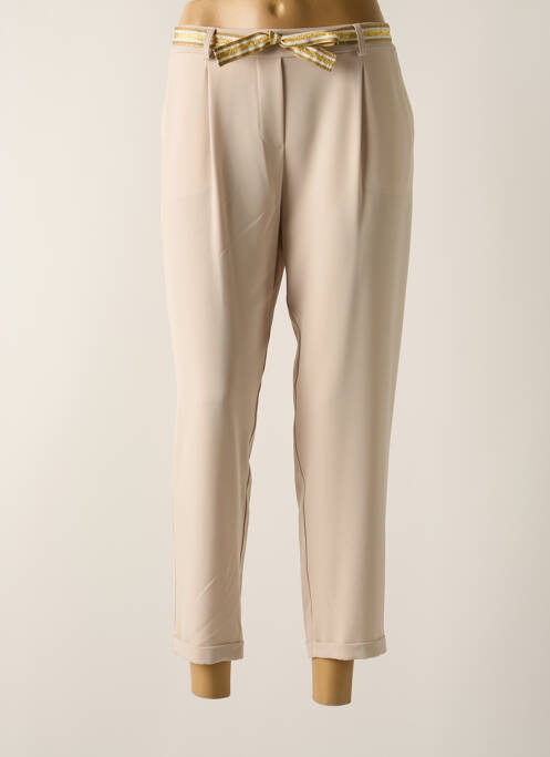 Pantalon 7/8 beige PLEASE pour femme