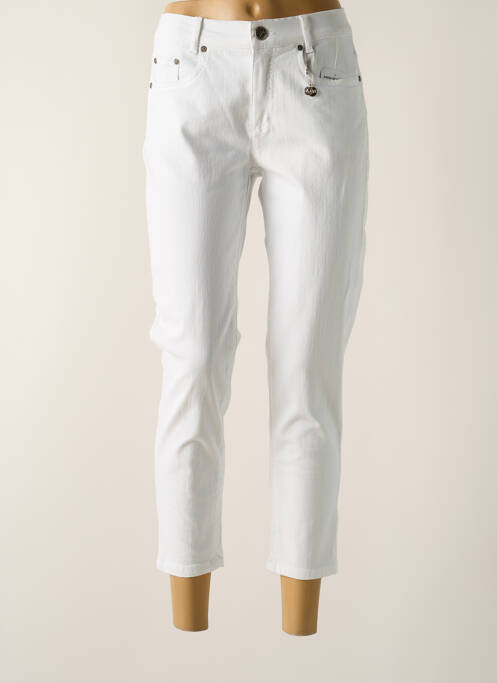 Pantalon 7/8 blanc ANNA MONTANA pour femme