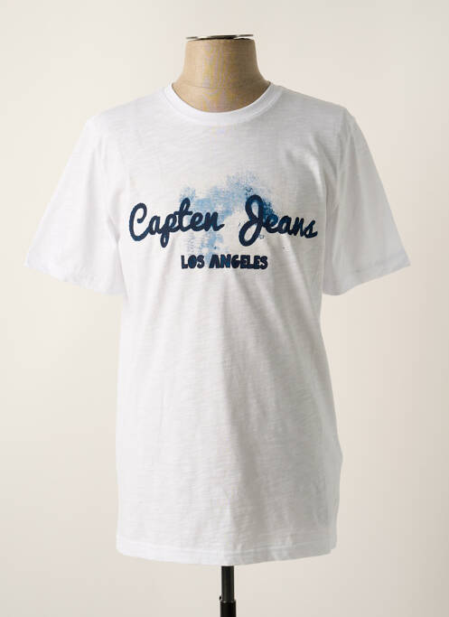 T-shirt blanc CAPTEN pour homme