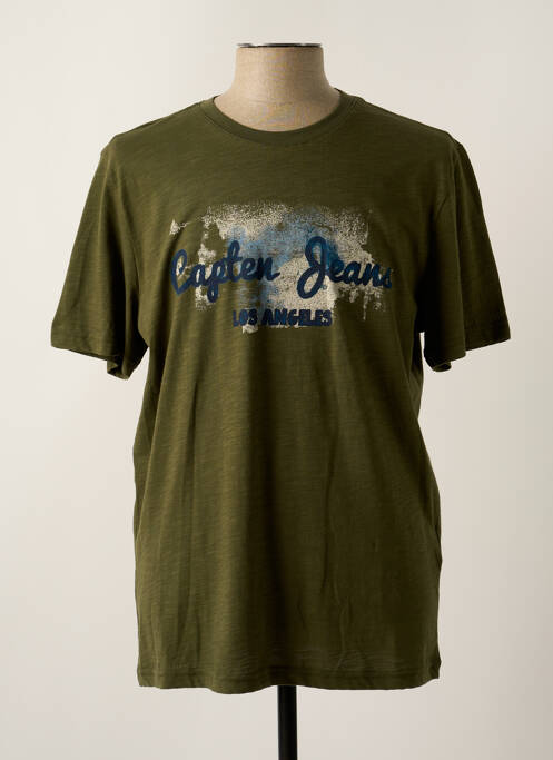 T-shirt vert CAPTEN pour homme