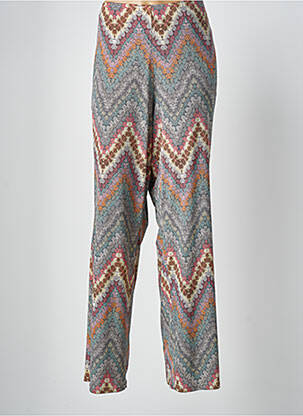 Pantalon 7/8 taille haute taille haute gris GEVANA femme