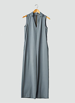 Combi-pantalon fermeture zippée au dos sans manche vert PLEASE femme