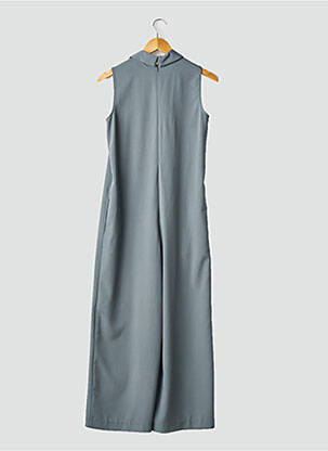 Combi-pantalon fermeture zippée au dos sans manche vert PLEASE femme