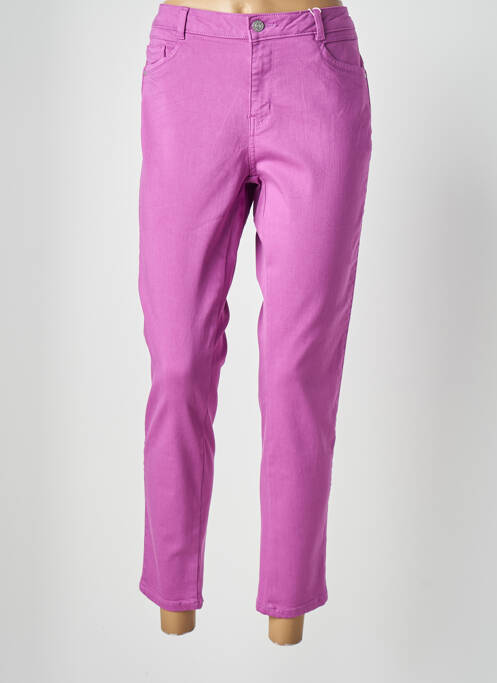 Pantalon 7/8 violet C'EST BEAU LA VIE pour femme