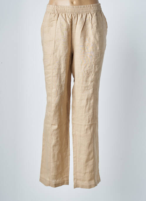 Pantalon droit beige BARBARA LEBEK pour femme