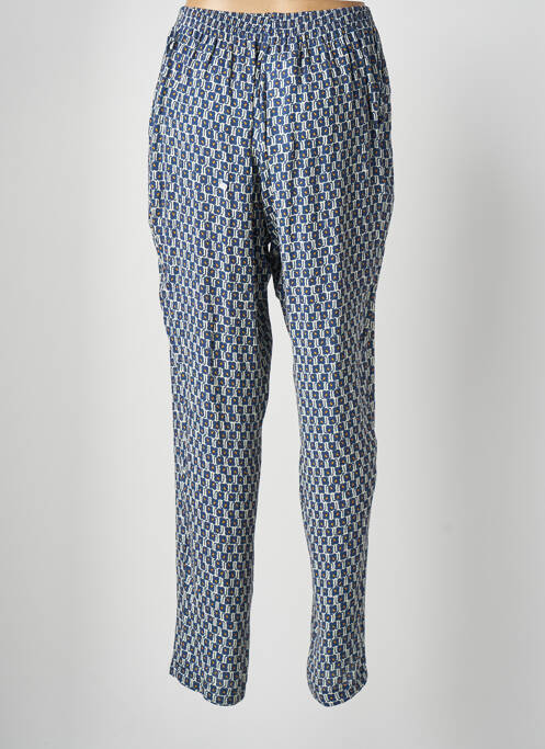Pantalon droit bleu GRIFFON pour femme