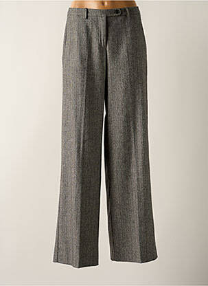Pantalon large fermeture zippée sous rabat boutonné taille normale gris ROSSO 35 femme